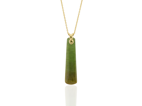 Greenstone Pendants on Eternity Twist Bail