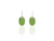 Greenstone Flower Drop Earrings