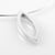 large open Marquise shape pendant in sterling silver