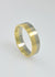2 tone wedding band half yellow gold and half white gold in 18ct