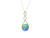 Blue Pearl Eternity Twist Pendant