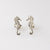 sterling silver small seahorse stud earrings