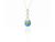 blue pearl eternity pendant in silver