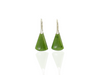 Greenstone Drop Earrings with Leverbacks