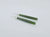Greenstone Circle Drop Earrings