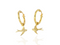 9ct gold Swallow Hoop Earrings