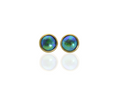 NZ blue pearl stud earrings in 9ct gold