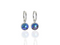 NZ blue pearl hoop earrings