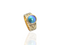 Blue pearl gold ring by Jewel Beetle