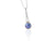 Bleu Pearl Deco pendant in silver