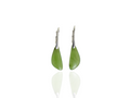 Small Jade drop earrings in silver