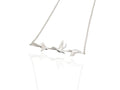 flying duck necklace in silver