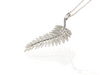 silver fern pendant