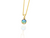 blue pearl gold pendant