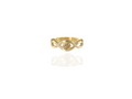 Shannon ring with champagne diamond in gold