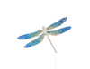 dragonfly brooch blue in silver