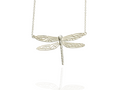 dragonfly medium pendant in silver