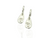 earrings long koru drops on hoops silver