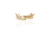 gold fern studs