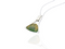 flower jade silver pendant