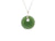 Greenstone Fern Frond CirclePendant