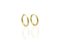 handmade solid hoop earrings in gold