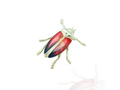 jewel beetle brooch -  purple