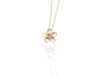 manuka flower pendant in silver and gold