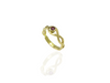 ruby ring in gold celtic design