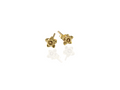 small flower stud earrings in gold