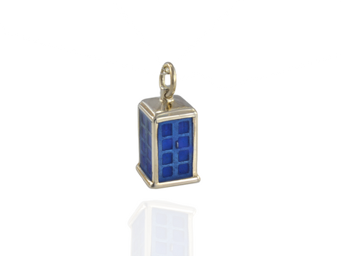 Tardis charm silver without chain