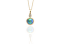 Rose gold pendant with Blue pearl and diamonds