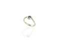 white gold sapphire ring -  Milan